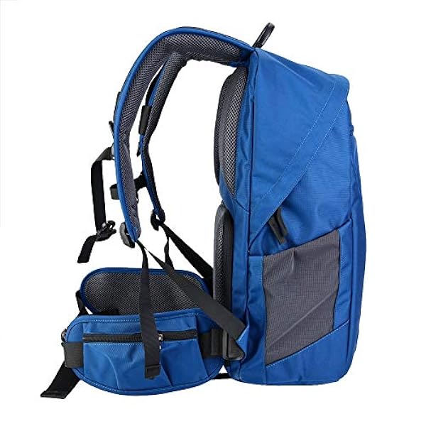 Outdoor Modieuze Fotografie Camera Rugzak met Aparte Innerlijke Cameratas, Ademend Outdoor Waterdichte Grote Capaciteit Anti-diefstal Nylon Cameratas (Koningsblauw 4 kg / 8,8 lb)